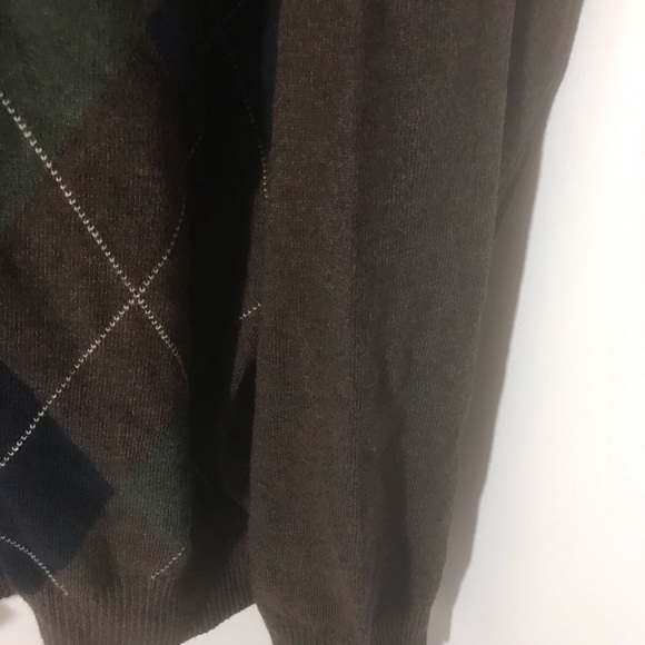 Croft&Barrow size xxl plaid sweater long sleeves grandpacore dark academia - Picture 4 of 7